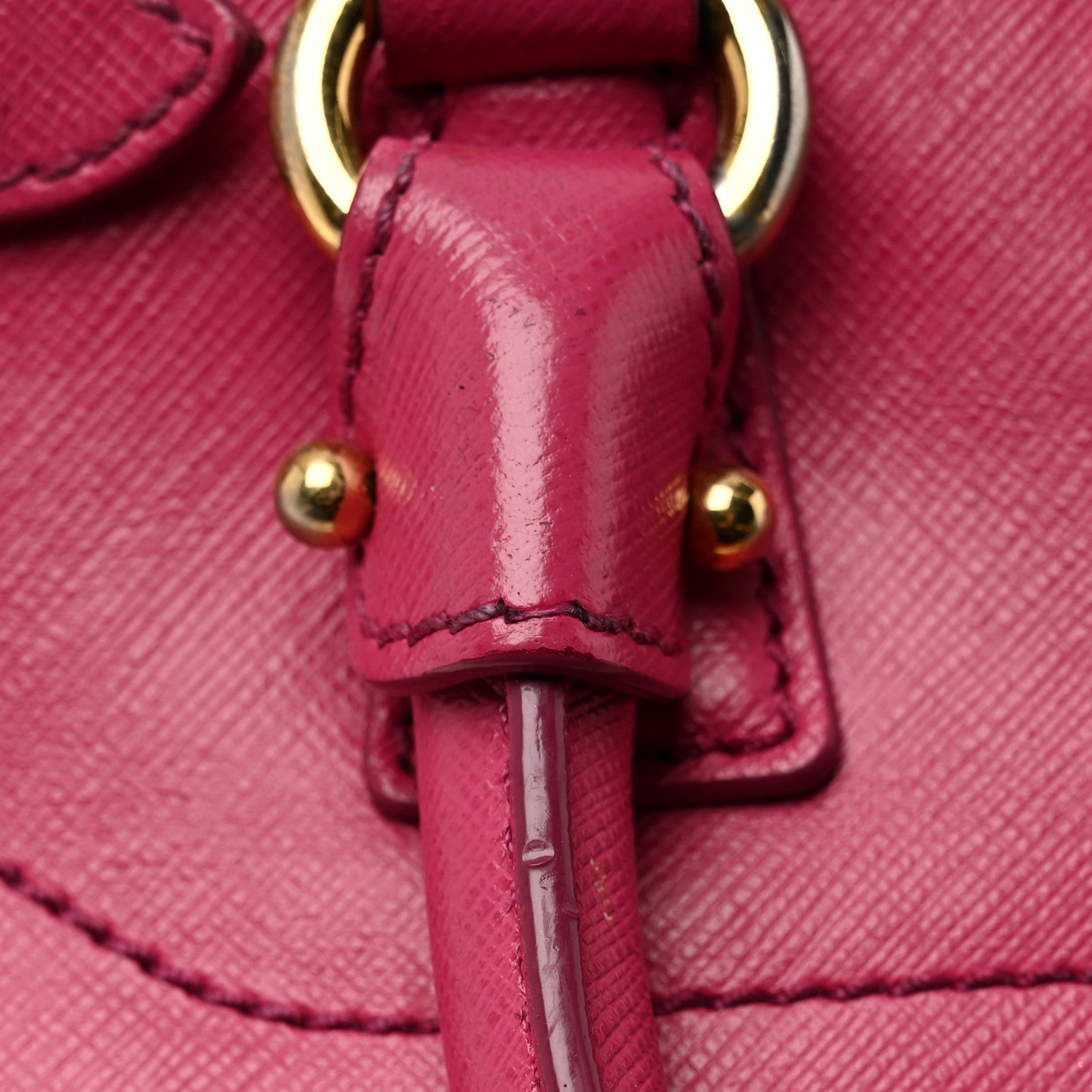 Salvatore Ferragamo Hammered Calfskin Batik Tote Pink 11 of 12