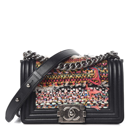 Chanel Tweed Calfskin Small Boy Flap Multicolor 1 of 13