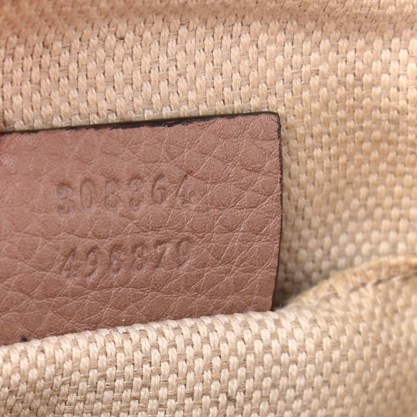Pebbled Calfskin Small Soho Disco Bag Camelia