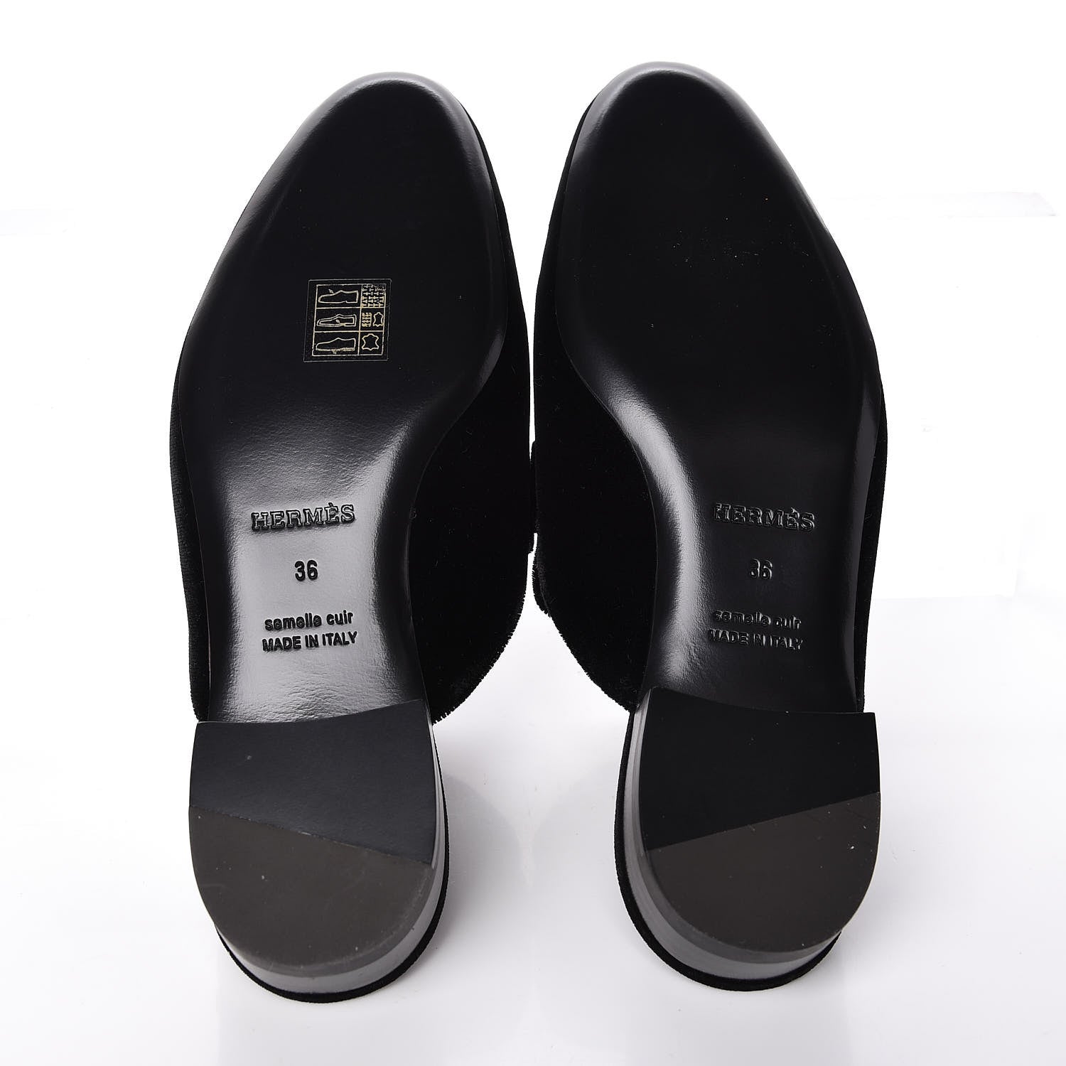 Hermes Velvet Trocadero Mule 36 Black 5 of 8