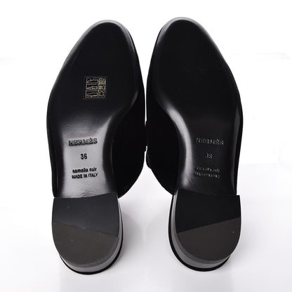 Hermes Velvet Trocadero Mule 36 Black 5 of 8