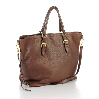Prada Deerskin Tote Bruciato 3 of 10