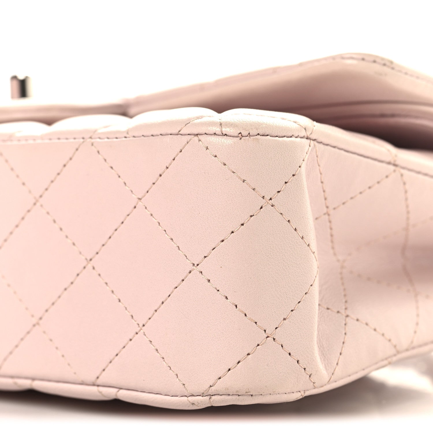 Chanel Lambskin Quilted Medium Double Flap Light Pink 10 of 13