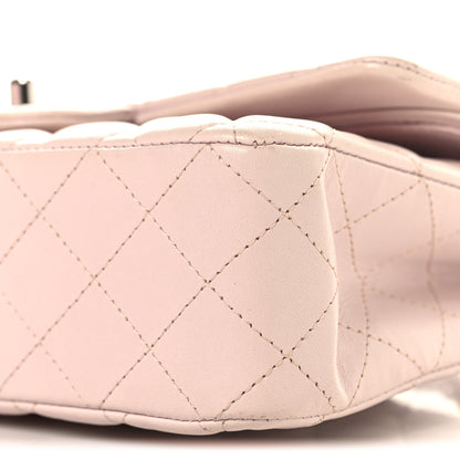 Chanel Lambskin Quilted Medium Double Flap Light Pink 10 of 13