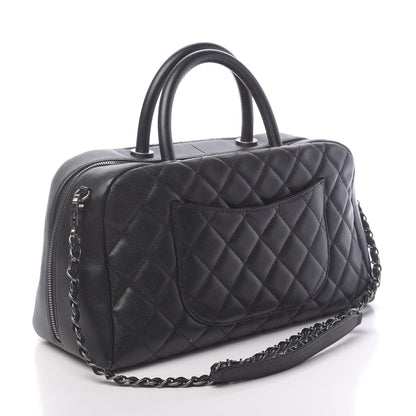 Chanel Caviar Quilted Large Coco Handle Bowling Bag Black 3 of 11
