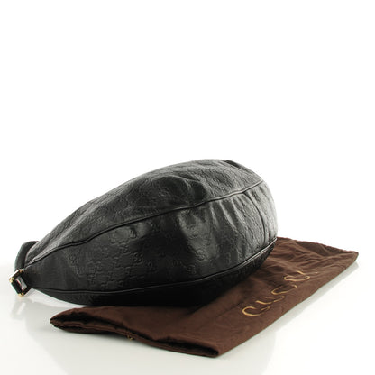 Gucci Guccissima Large New Ladies Web Hobo Black 4 of 7