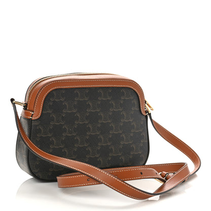 Celine Triomphe Canvas Small Camera Bag Tan 3 of 8