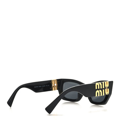Miu Miu Acetate Rectangle Sunglasses SMU 09W Black 4 of 7