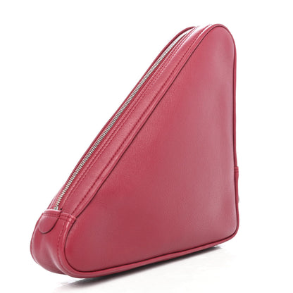 Balenciaga Shiny Day Calfskin M Triangle Pouch Rouge Grenat 2 of 4