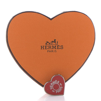 Hermes Palladium Coeur Scarf Ring Rouge 4 of 4