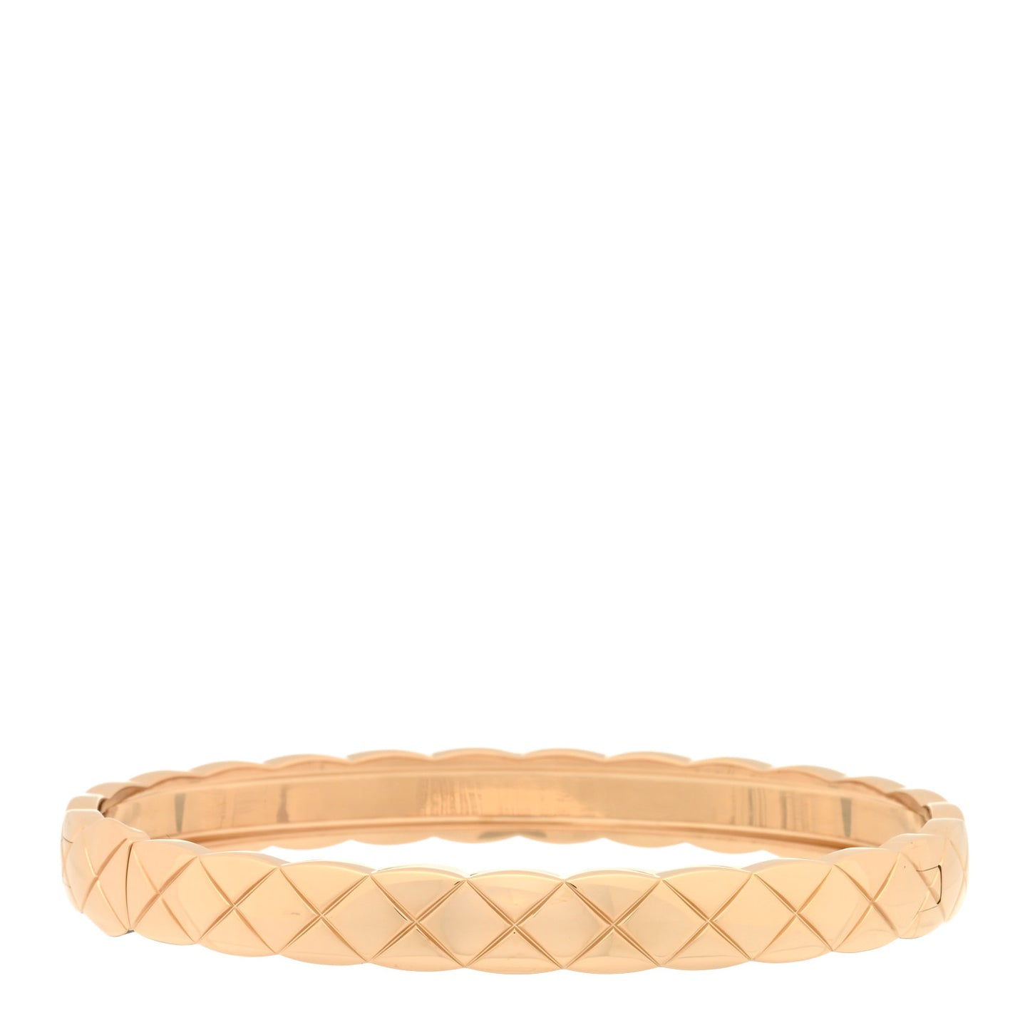 18K Beige Gold Diamond Coco Crush Bracelet S