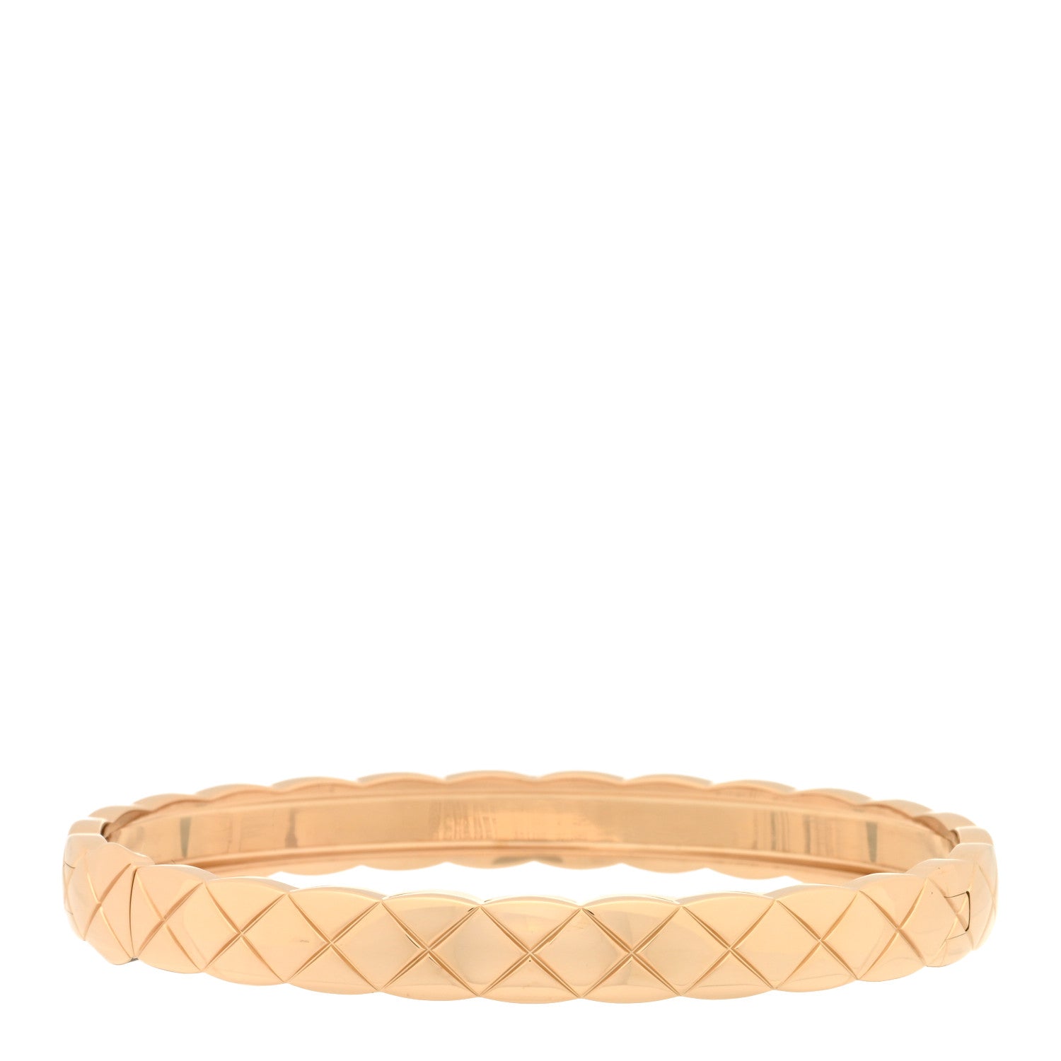 Chanel 18K Beige Gold Diamond Coco Crush Bracelet S 2 of 3