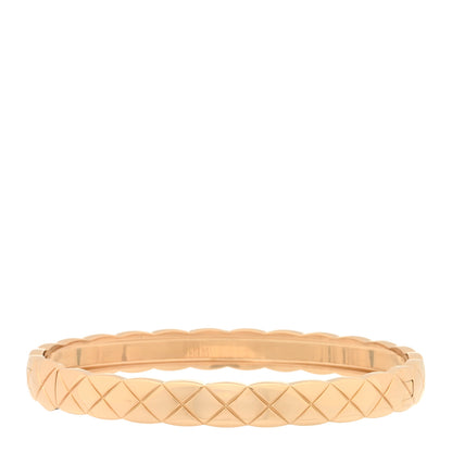 Chanel 18K Beige Gold Diamond Coco Crush Bracelet S 2 of 3