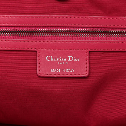 Christian Dior Coated Canvas Cannage Medium Panarea Tote Pink 6 of 17