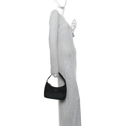 Prada Tessuto Nylon Mini Re-Edition 2000 Bag Black 2 of 9