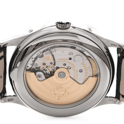 Patek Philippe 18K White Gold Crocodile Annual Calendar Moonphase Automatic Watch 5396G-011 4 of 5