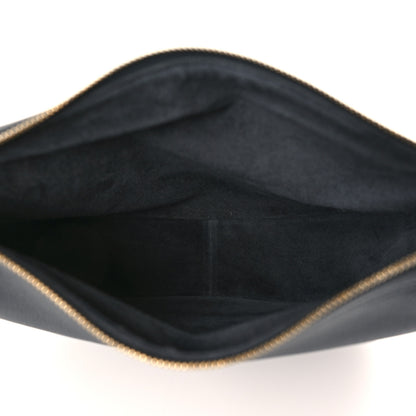 Celine Calfskin Triomphe Heloise Shoulder Bag Slate Grey 5 of 8