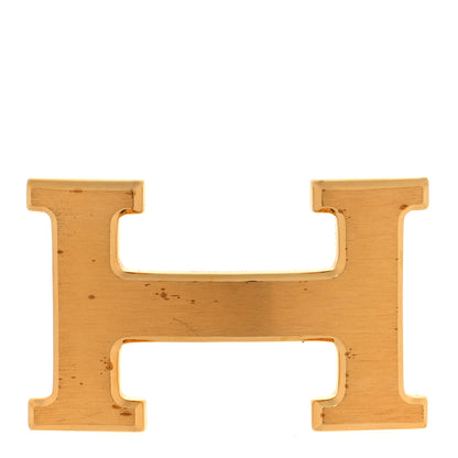 Hermes Brushed 32mm H Belt Buckle Gold 1 of 5