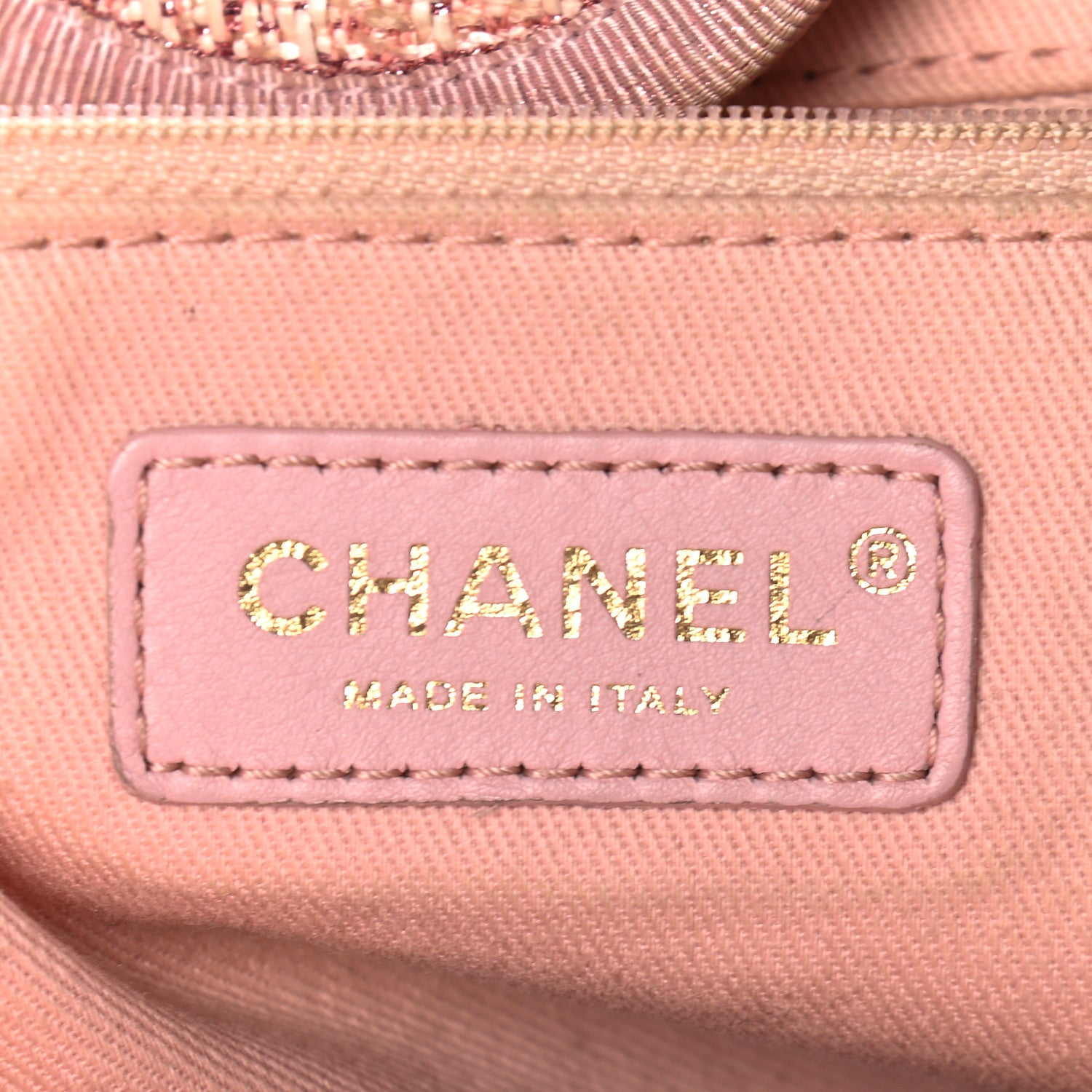 Chanel Straw Lurex Medium Deauville Tote Pink 6 of 11