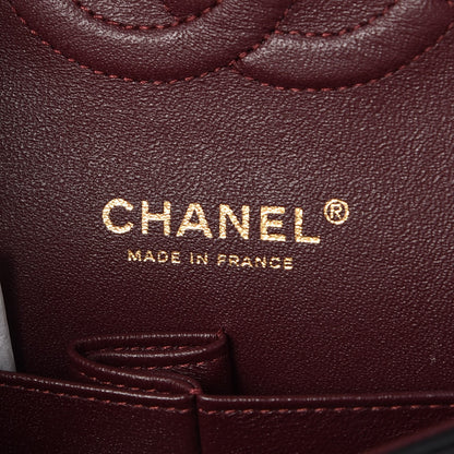 Chanel Lambskin Quilted Medium Double Flap Black 7 of 9