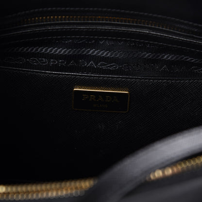 Prada Saffiano Medium Galleria Double Zip Tote Black 11 of 13