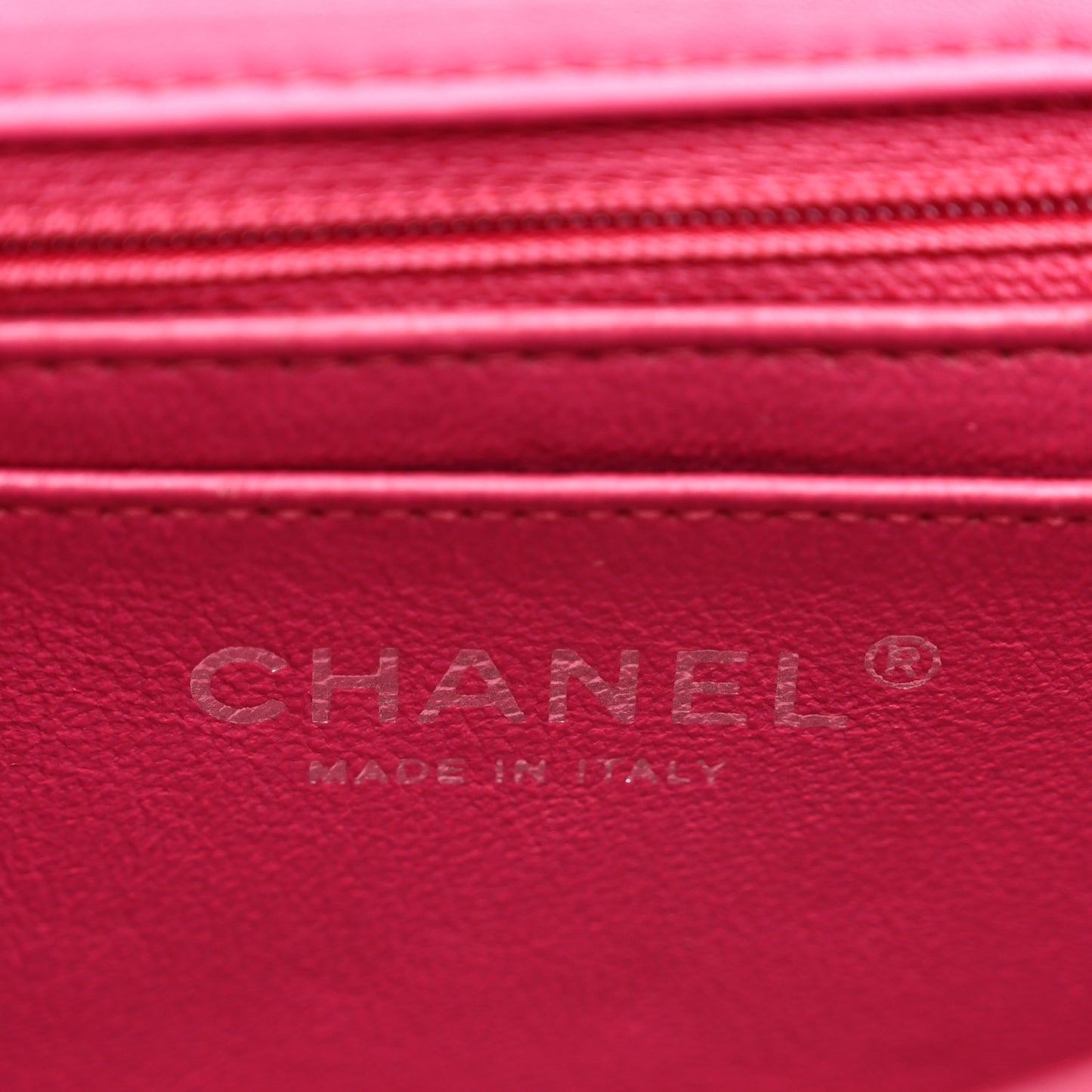 Patent Calfskin Quilted Mini Rectangular Flap Pink