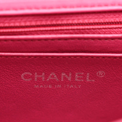 Chanel Patent Calfskin Quilted Mini Rectangular Flap Pink 6 of 11