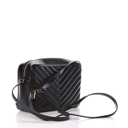 Saint Laurent Calfskin Matelasse Monogram Lou Camera Bag Black 3 of 16