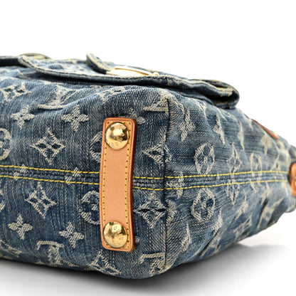 Louis Vuitton Monogram Denim Baggy PM Blue 10 of 12