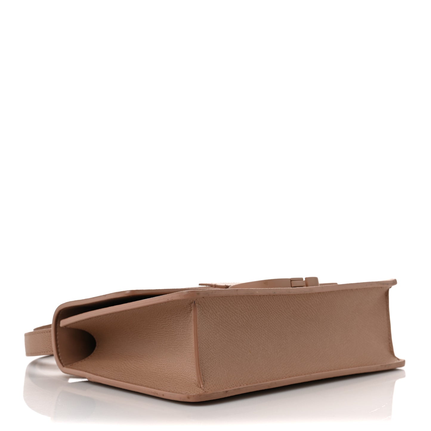 Ultra Matte Grained Calfskin 30 Montaigne Flap Bag Blush