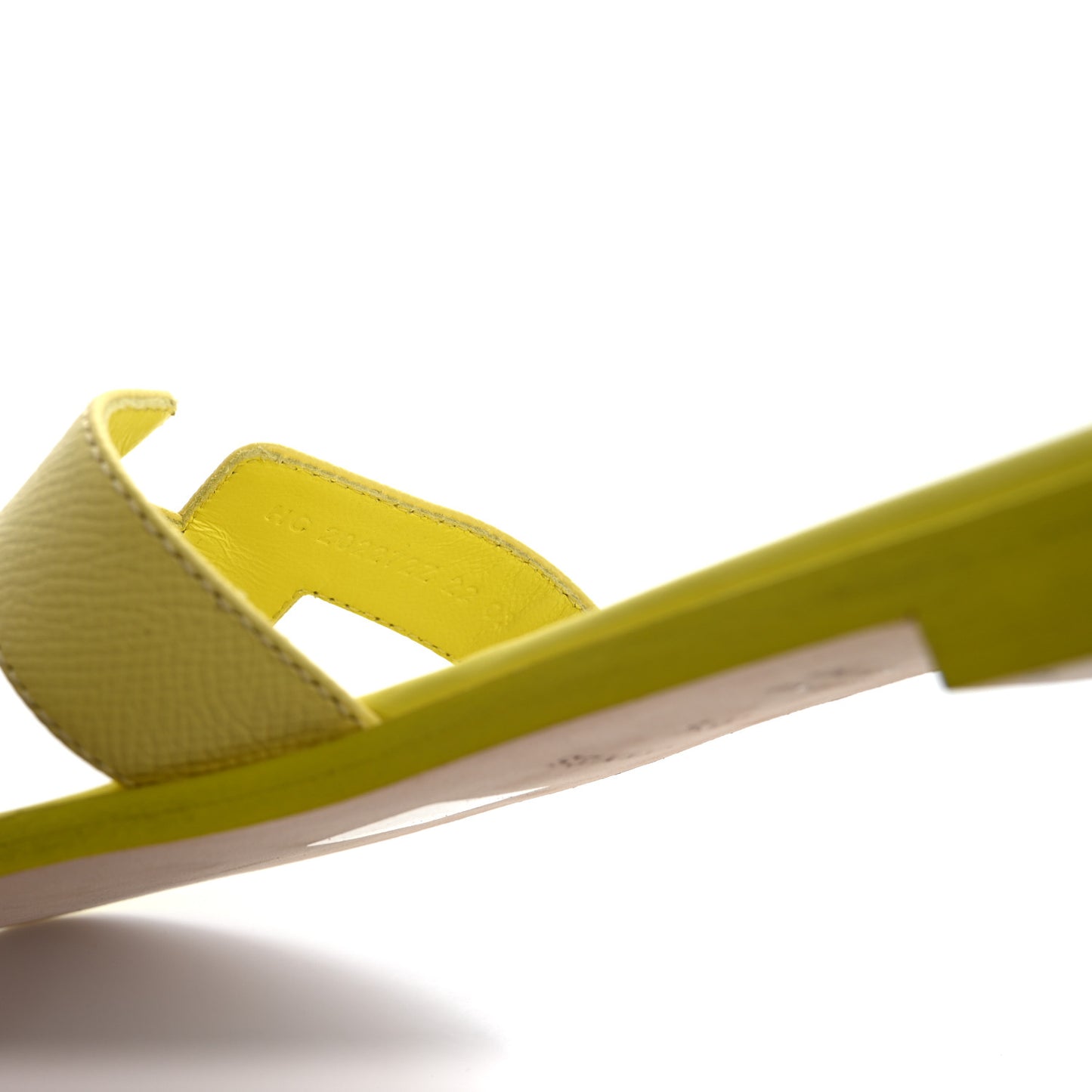 Epsom Oran Sandals 38.5 Jaune Pollen