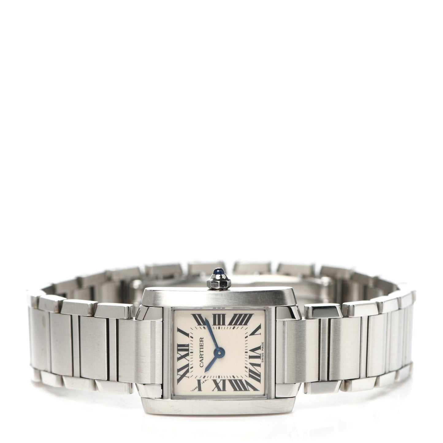 Stainless Steel 20mm Tank Francaise Quartz Watch