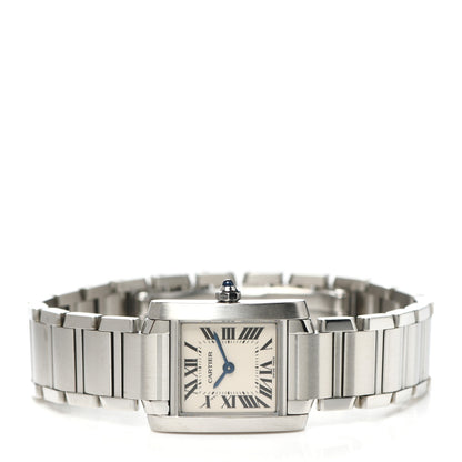 Cartier Stainless Steel 20mm Tank Francaise Quartz Watch 2 of 5