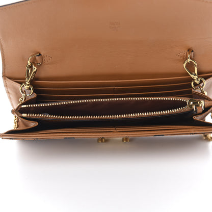 MCM Visetos Large Patricia Wallet On Chain Cognac 5 of 14