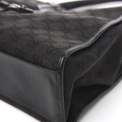 Gucci Monogram Jackie Shoulder Bag Black 12 of 15