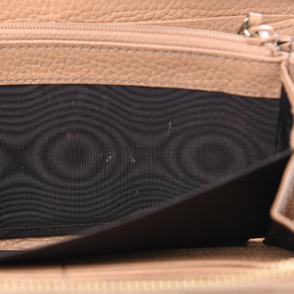 Gucci Pebbled Calfskin Soho Zip Around Wallet Camelia 12 of 15