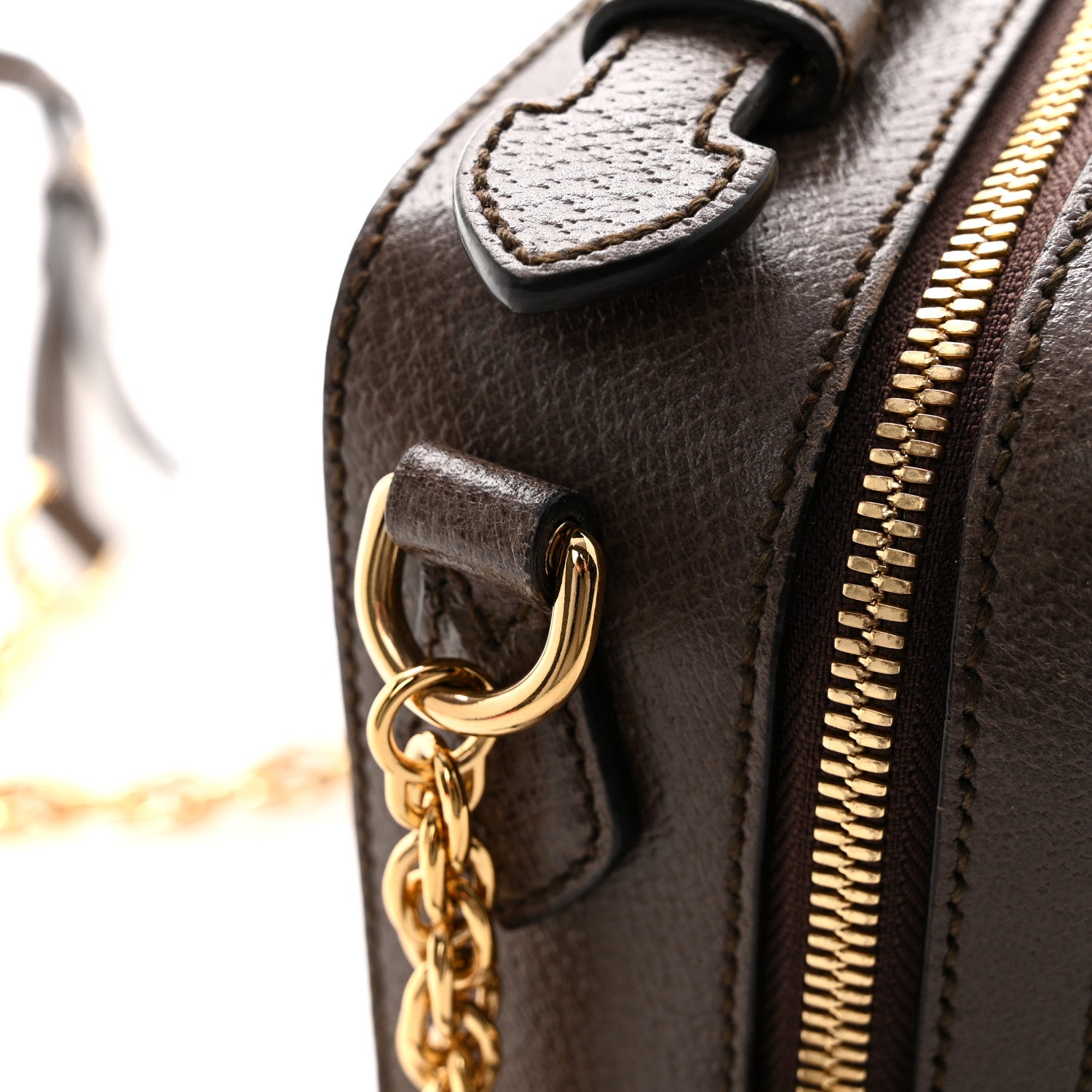 Gucci GG Supreme Monogram Mini Ophidia Top Handle Shoulder Bag Brown 13 of 16