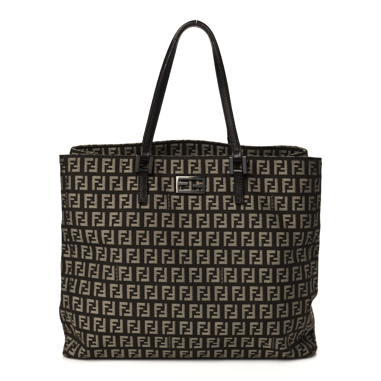 Fendi Zucchino Vitello Tote Testa di Moro Beige 1 of 14