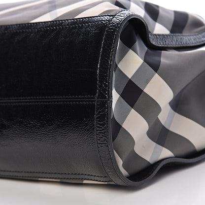 Burberry Nylon Beat Check Tote Black 9 of 9