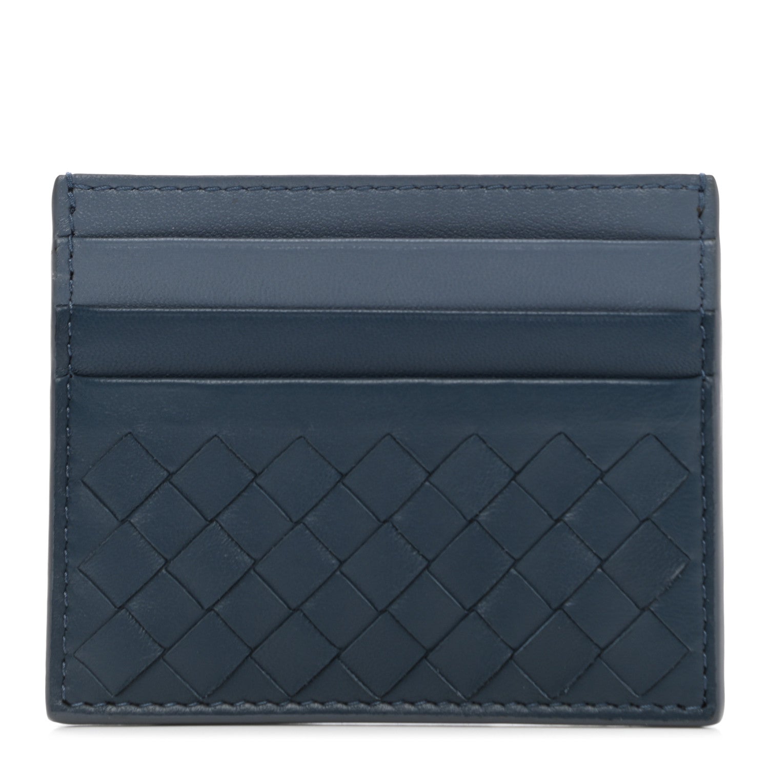 Bottega Veneta Nappa Intrecciato Card Holder Grey 1 of 7