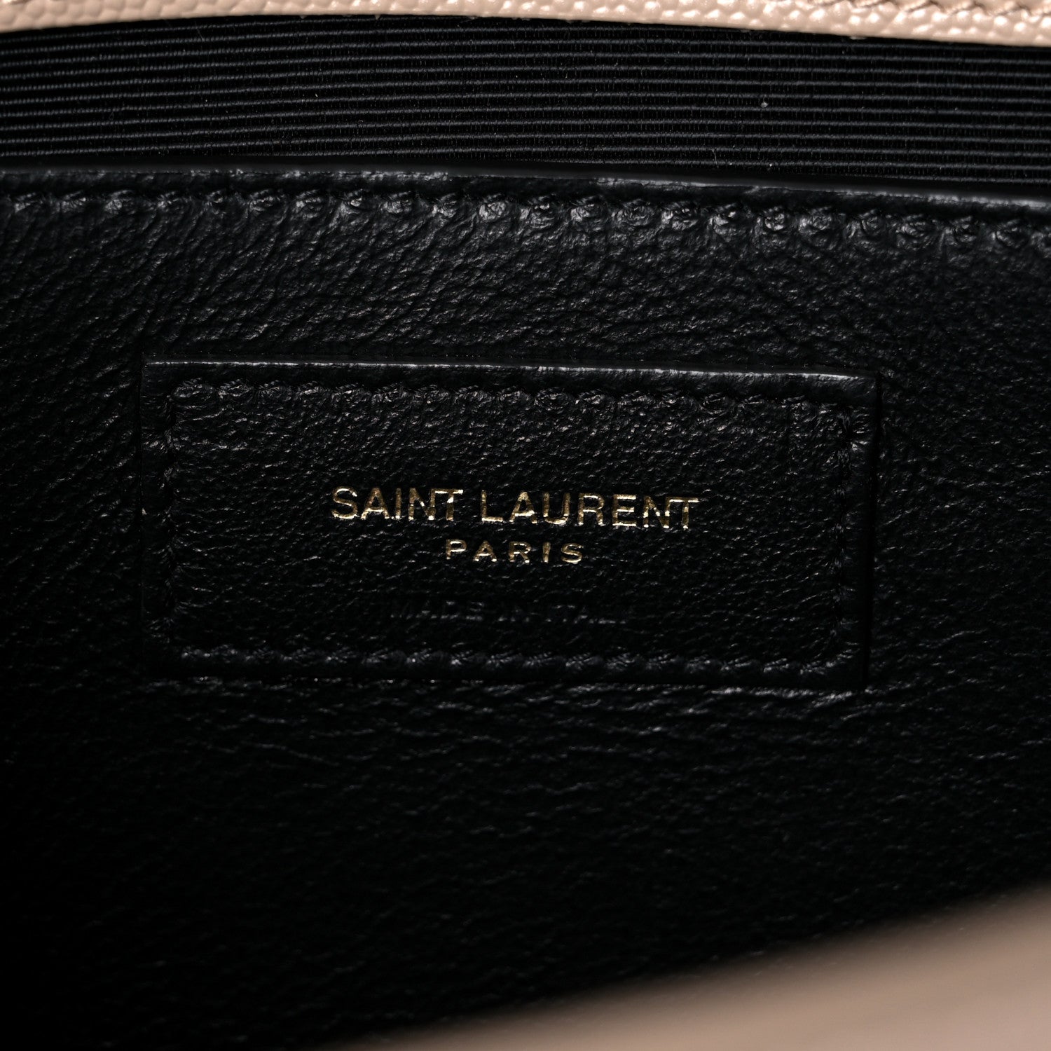Saint Laurent Grain De Poudre Medium Monogram Kate Satchel Dark Beige 6 of 12