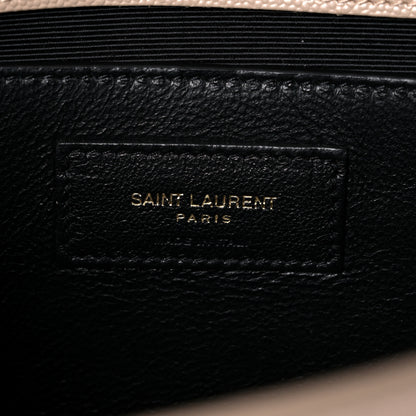 Saint Laurent Grain De Poudre Medium Monogram Kate Satchel Dark Beige 6 of 12