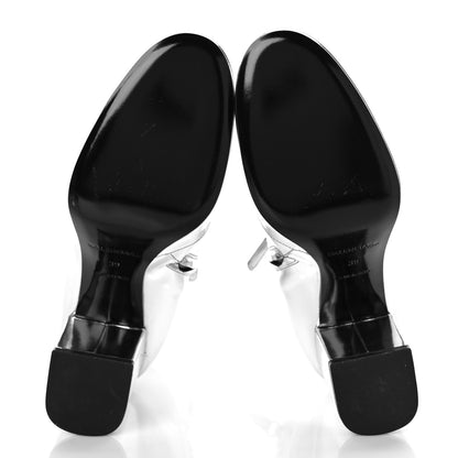 Balenciaga Miroir Calfskin Ankle Booties 39 Argent 7 of 9