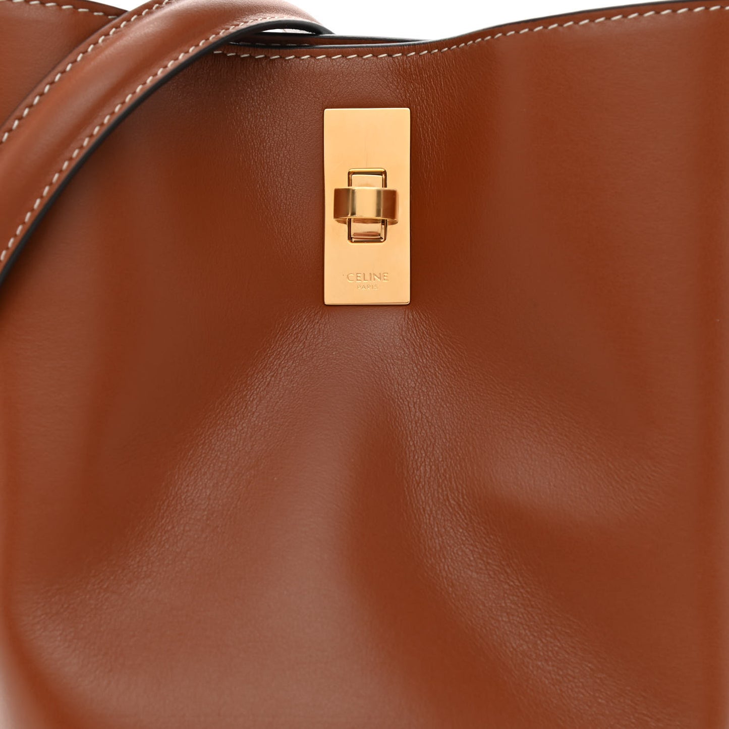 Smooth Calfskin Bucket 16 Bag Tan