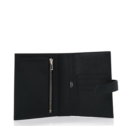 Hermes Epsom Bearn Compact Wallet Black 4 of 5