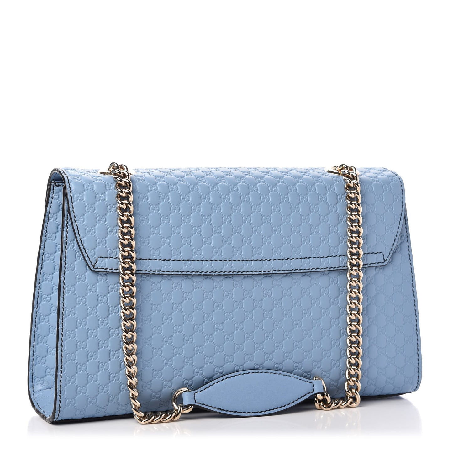 Microguccissima Medium Emily Chain Shoulder Bag Mineral Blue