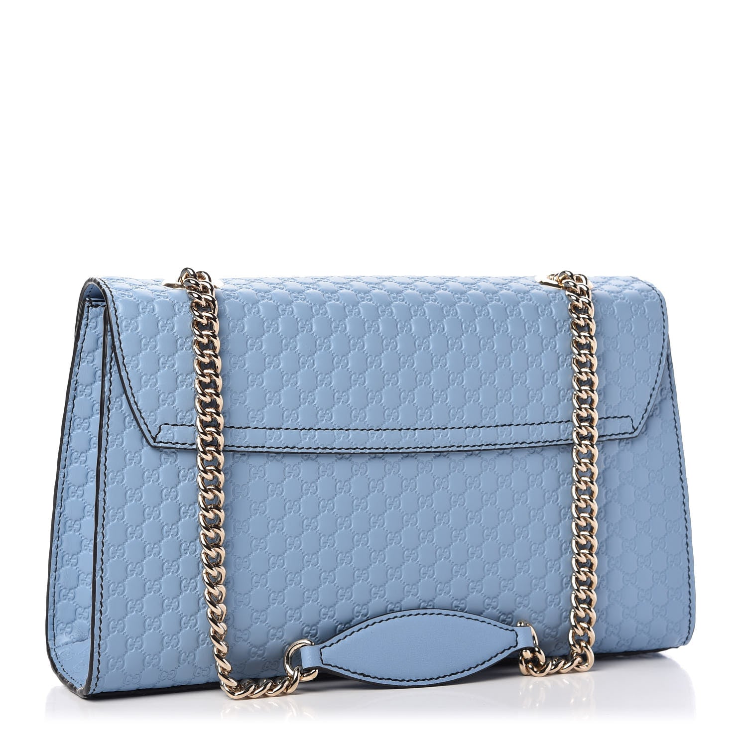Gucci Microguccissima Medium Emily Chain Shoulder Bag Mineral Blue 3 of 10