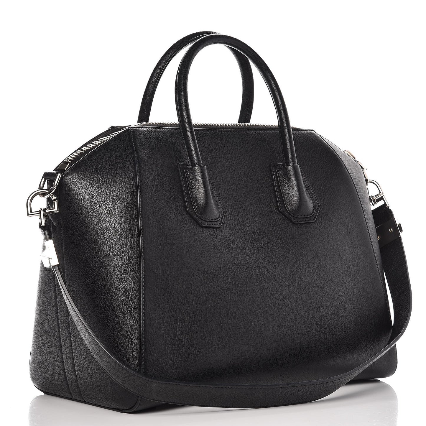 Sugar Goatskin Medium Antigona Black