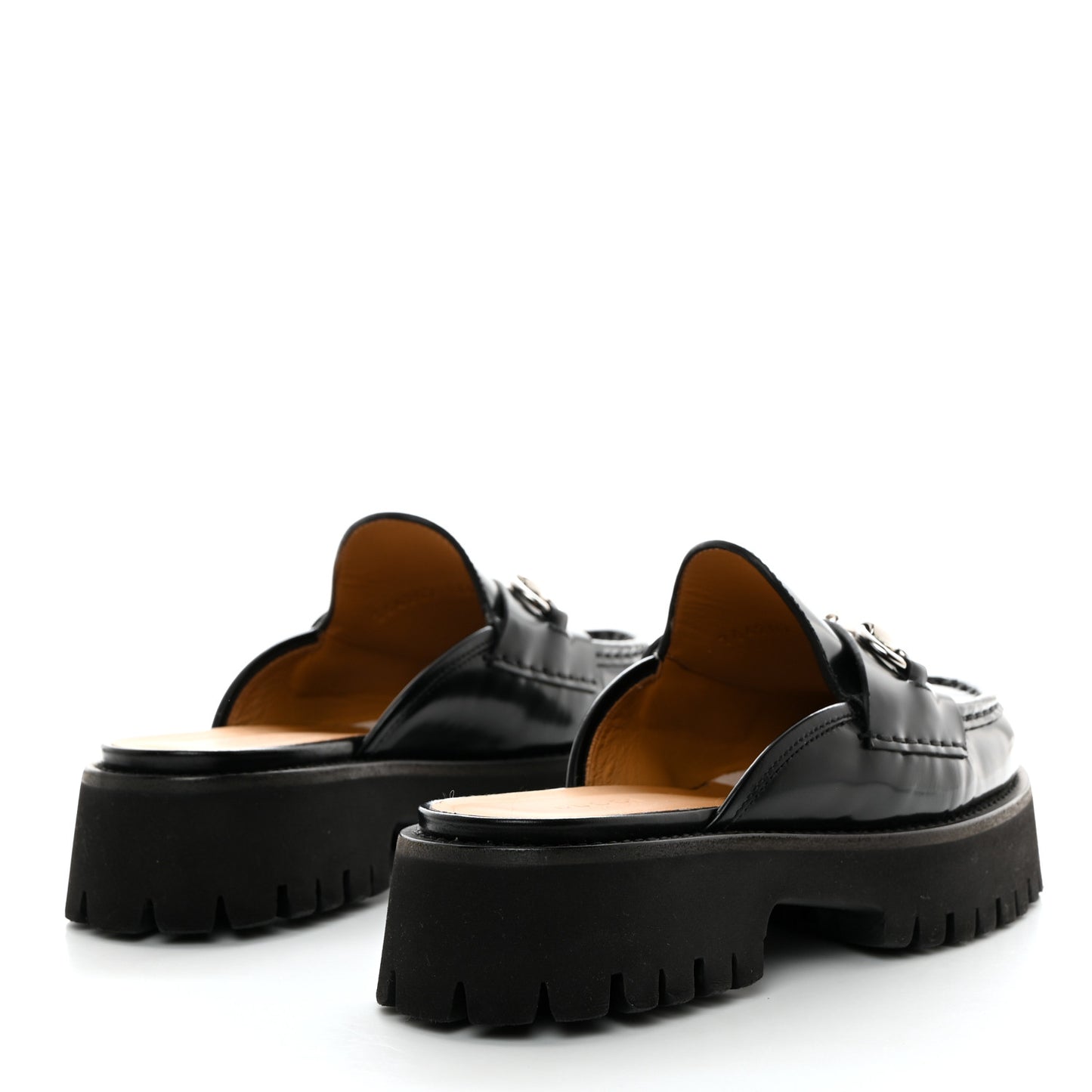 Magnum Calfskin Womens Horsebit Platform Mules 36.5 Black