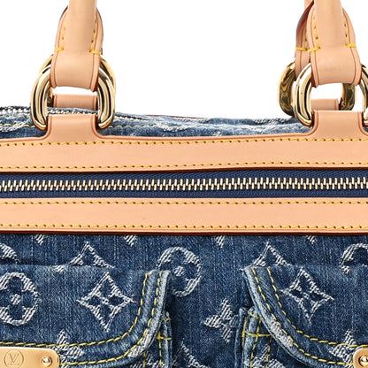 Louis Vuitton Monogram Denim Neo Speedy Blue 7 of 11